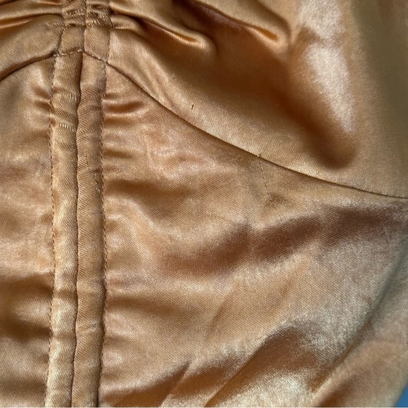 LUCY PARIS GATHERED TOP SIZE XS BRONZE / BURNT ORANGE - Picture 9 of 9